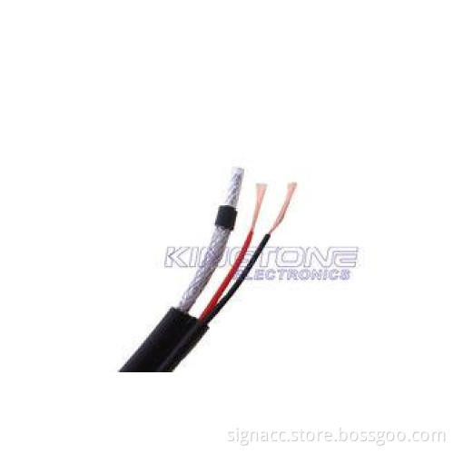 50% CCA Braiding Economy RG59 CCTV Coaxial Cable + 2 0.75